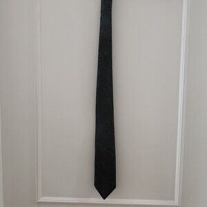 VINTAGE Johnny Carson Tie 1970s/80s Navy Blue Brown Swirl Paisley Necktie